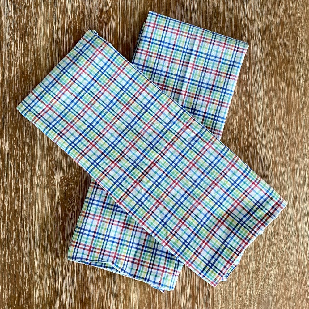 Lauren Ralph Lauren Primary Colors Checked Cotton Standard Pillowcase Set